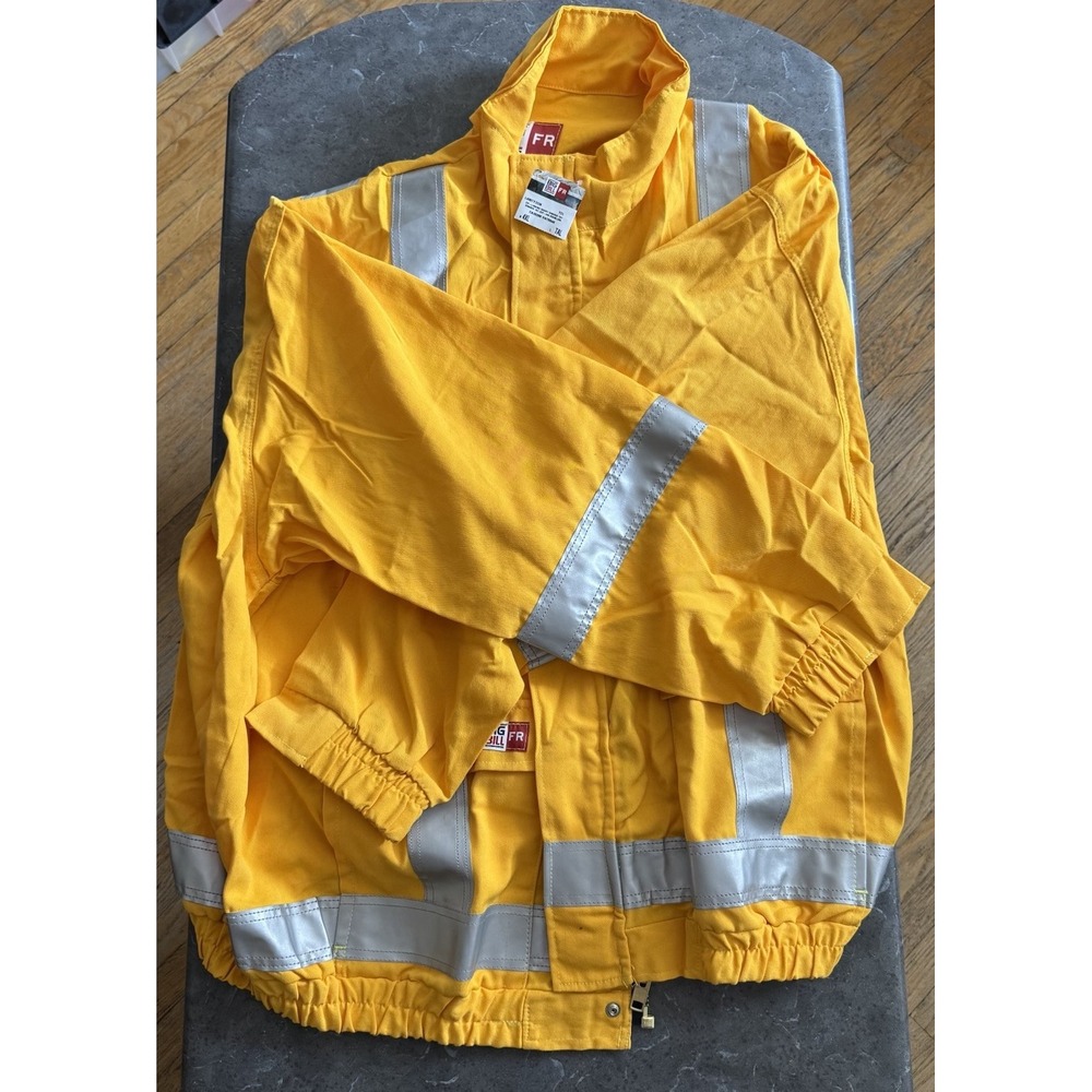 Big Bill Safety Jacket Men's 4XL‎ Flame Resistant . NWT. RN: 76498. (L498TY7)